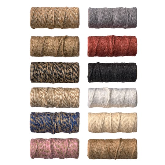 6 Packs: 12 ct. (72 total) Natural Mix Jute Spools by Recollections&#x2122;